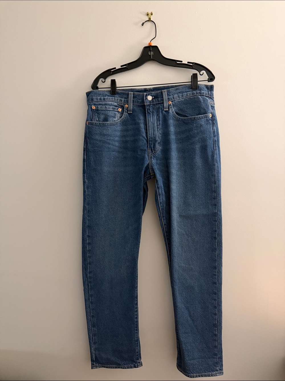 LEVI’S Men's Straight-Leg Denim Jeans in Medium Blue
